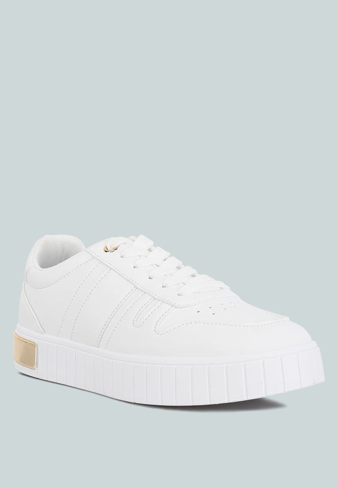 welsh panelling detail sneakers — US 9 — Size white — Top View