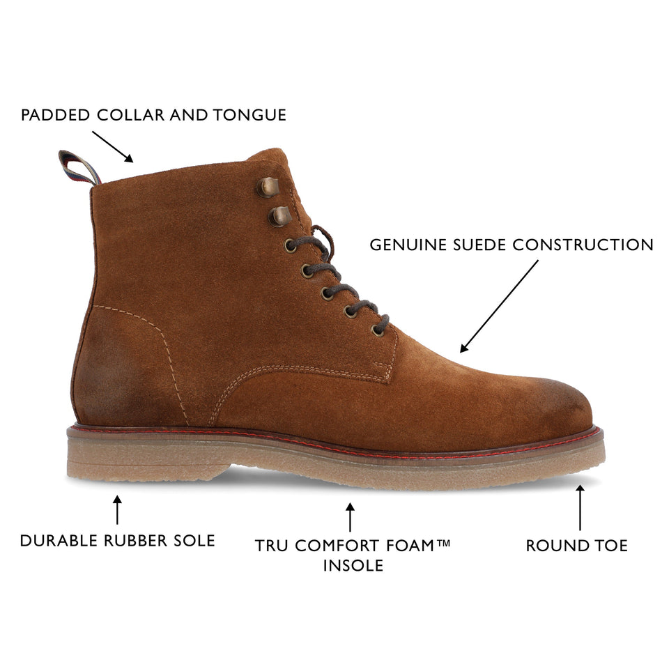 Thomas & Vine Samwell Plain Toe Ankle Boot — US 10.5 — Size tan — Width Regular — Detail View