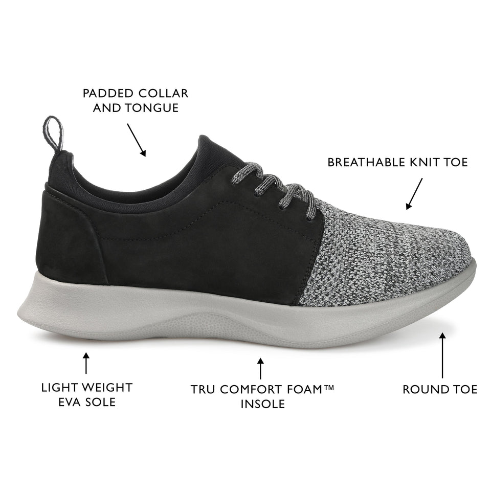 Thomas & Vine Hadden Knit Casual Sneaker — US 8 — Size black — Width Regular — Detail View