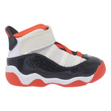 Nike Jordan 6 Rings White/Team Orange-Black-Sail  DV1344-108 Toddler — US 10 Toddler — Size white — Front View