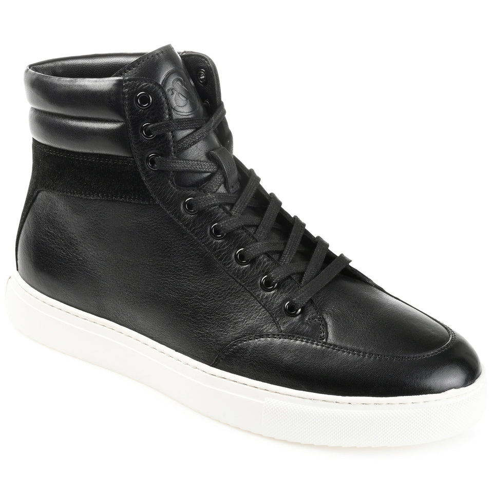 Thomas & Vine Clarkson High Top Sneaker — US 10.5 — Size black — Width Regular — Front View