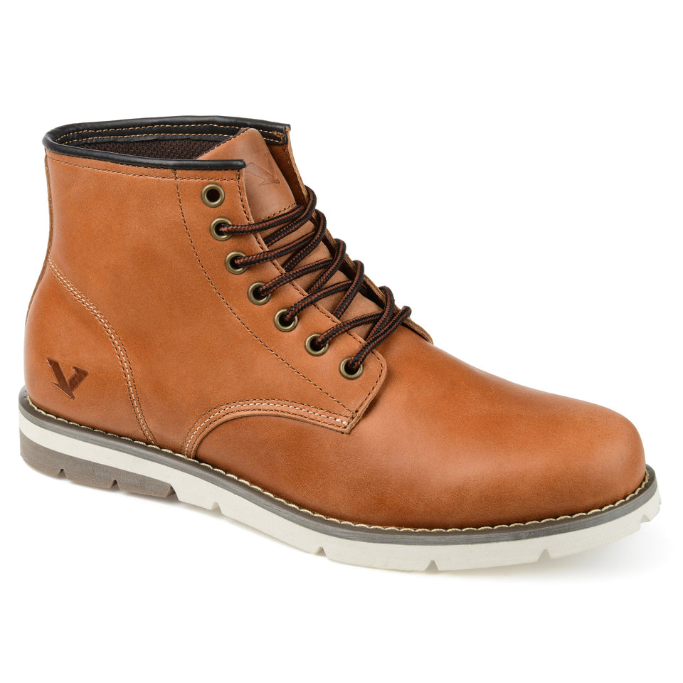 Territory Men's Axel Wide Width Ankle Boot — US 10 — Size chestnut — Front View
