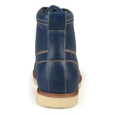 Vance Co. Men's Wyatt Mock Toe Boot — US 8.5 — Size blue — Back View