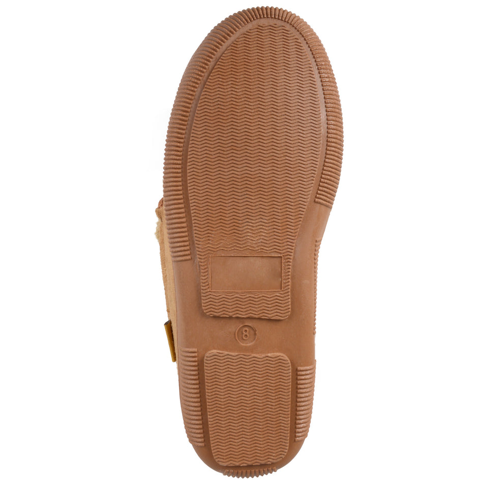Vance Co Men's Moccasin Slipper — US 12 — Size hickory — Top View