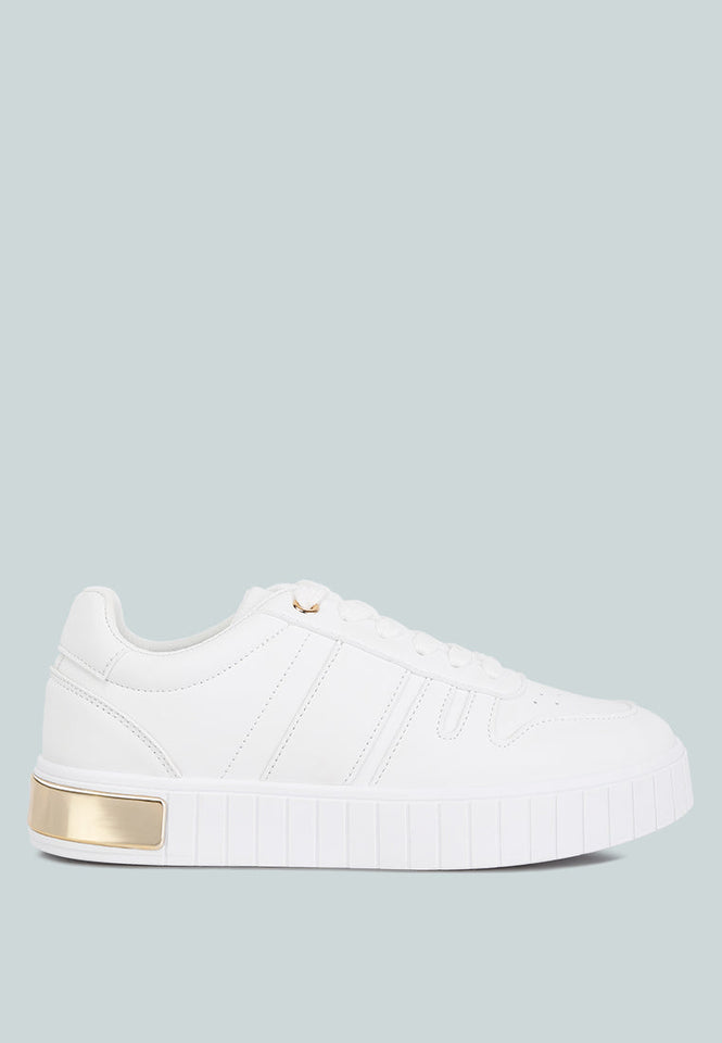 welsh panelling detail sneakers — US 9 — Size white — Front View