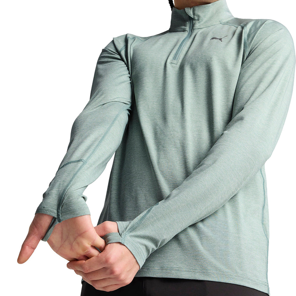 Run Velocity Cloudspun Quarter Zip Pullover Shirt