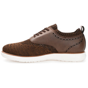 Vance Co. Waller Knit Casual Dress Shoe — US 8.5 — Size brown — Width Regular — Lifestyle View