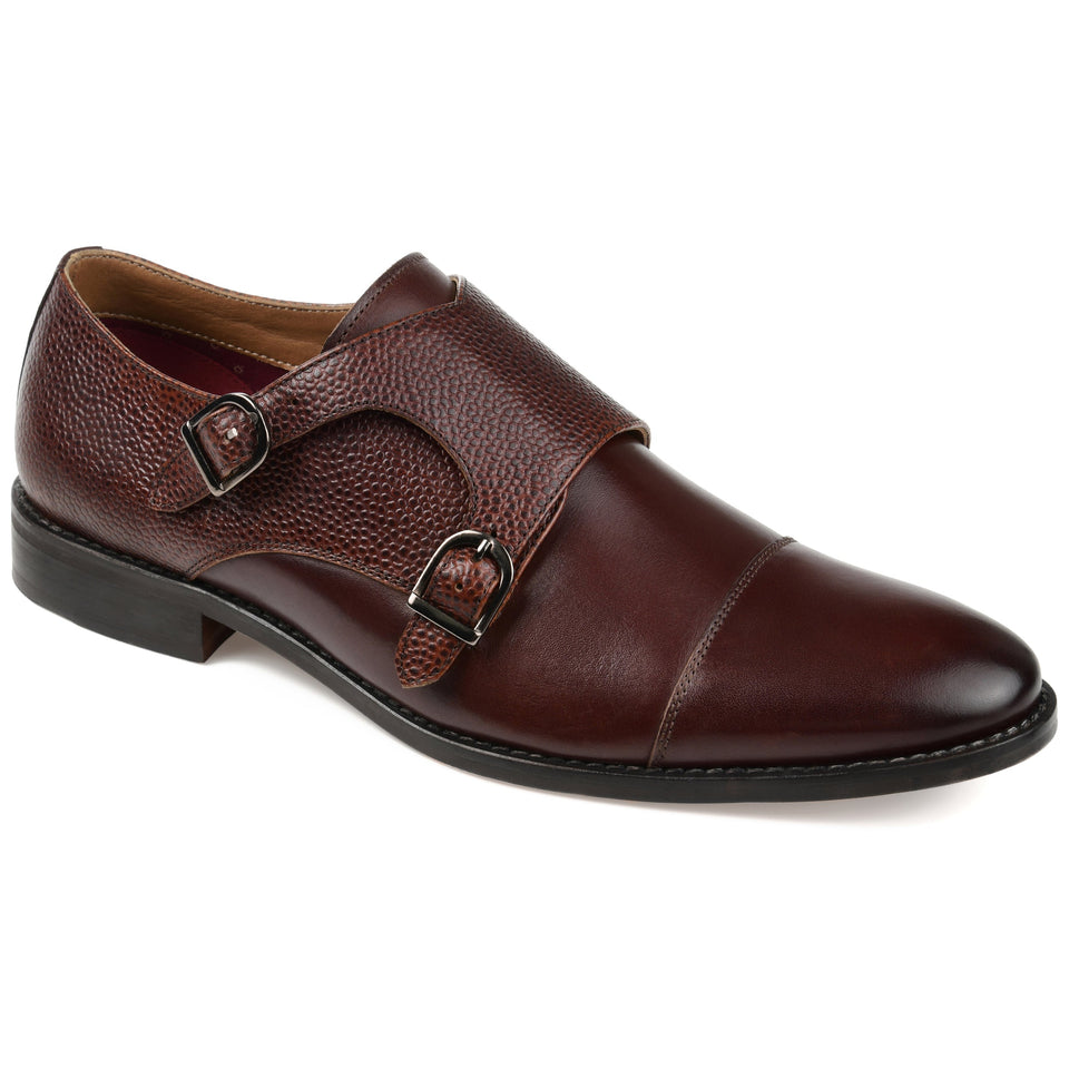 Thomas & Vine Calvin Wide Width Double Monk Strap Dress Shoe — US 9 — Size black — Width Wide — Alternate View 7