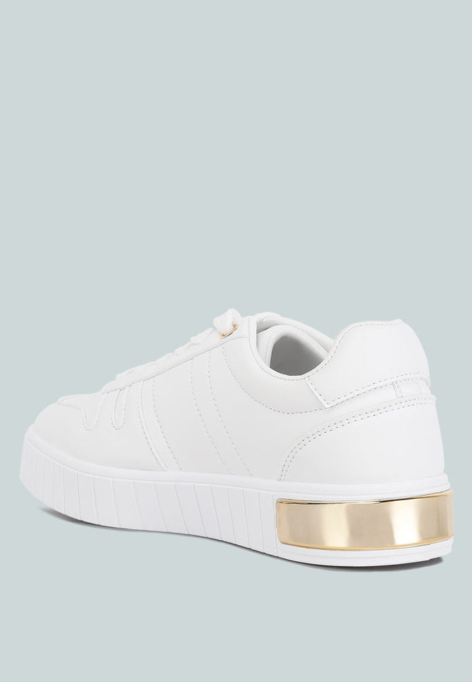 welsh panelling detail sneakers — US 9 — Size white — Back View