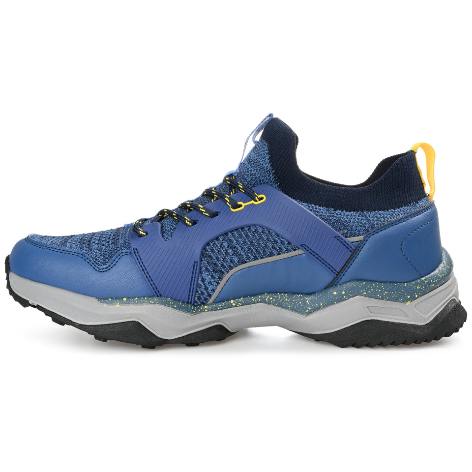 Territory Yosemite Waterproof Knit Trail Sneaker — US 11 — Size blue — Width Regular — Side View