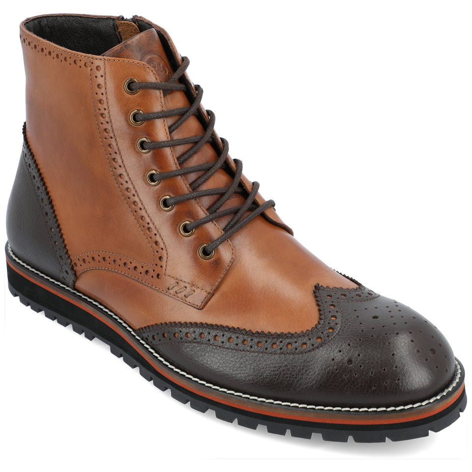 Thomas & Vine Elijah Wingtip Ankle Boot — US 13 — Size grey — Width Regular — Lifestyle View