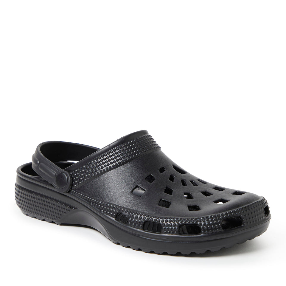 Dearfoams EcoCozy Men's Sustainable Clog — US 9 — Size camouflage — Width Regular — Lifestyle View