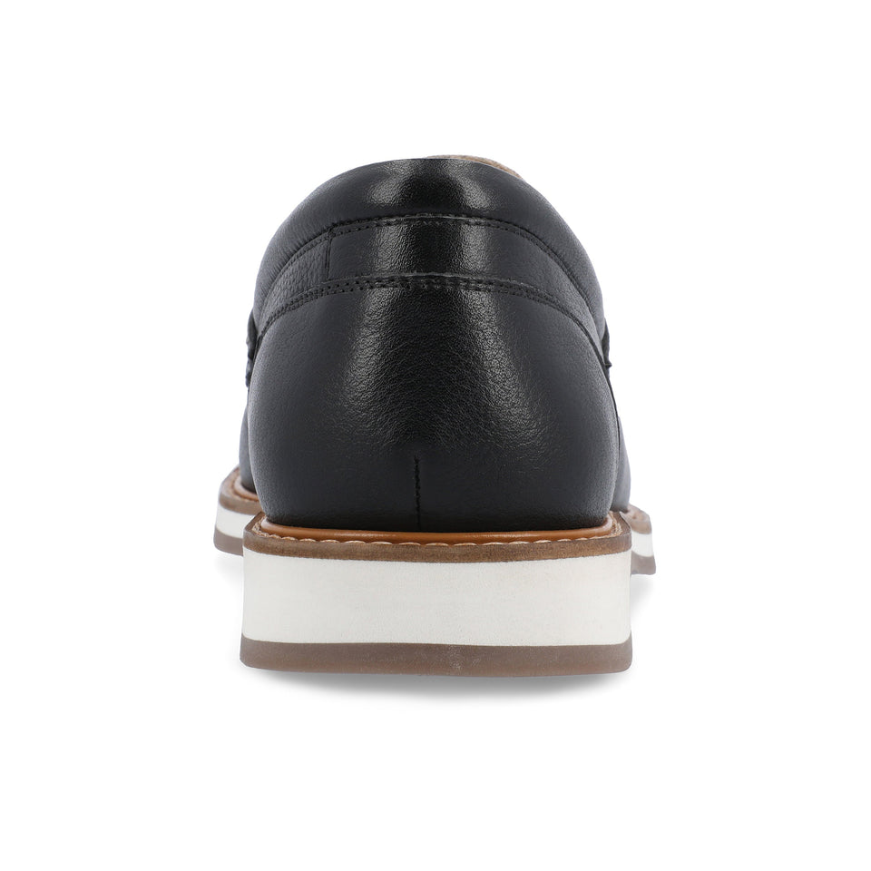 Thomas & Vine Kaufman Moc Toe Penny Loafer — US 10 — Size black — Width Regular — Back View