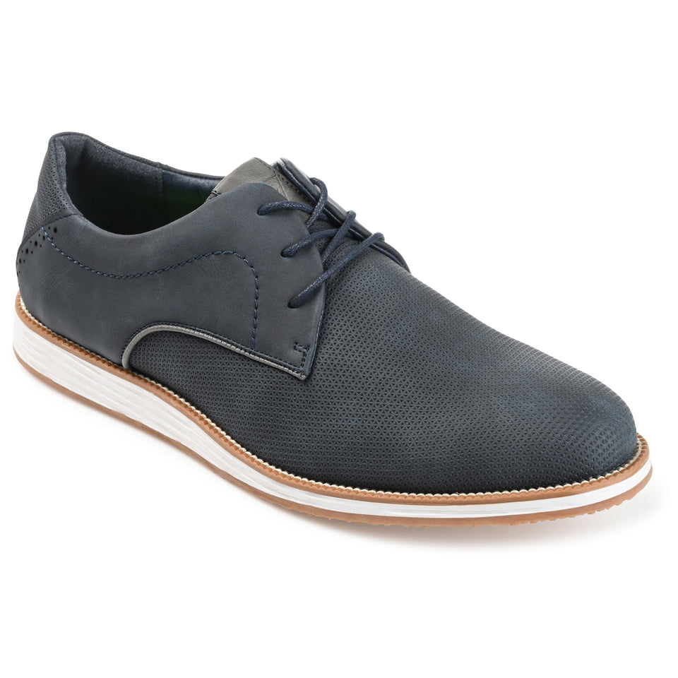 Vance Co. Blaine Embossed Casual Dress Shoe — US 10.5 — Size tan — Width Regular — Detail View