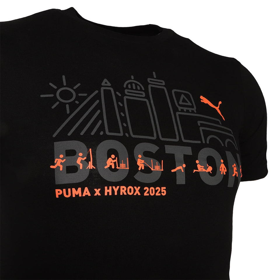 PUMA X HYROX Logo Boston Crew Neck Short Sleeve T-Shirt