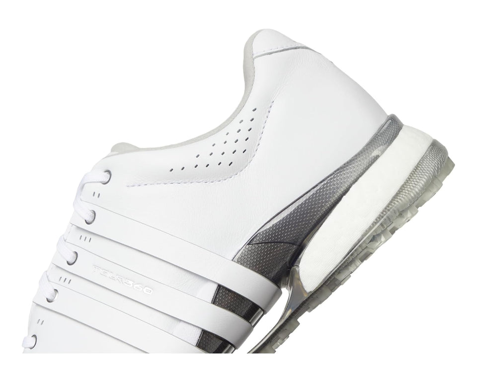 Men's adidas Golf Tour360 25 Spikeless Golf Shoes Footwear White/Footwear White/Silver Metallic