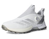 Men's adidas Golf Adizero ZG BOA Spikeless Golf Shoes Footwear White/Silver Metallic/Light Solid Grey