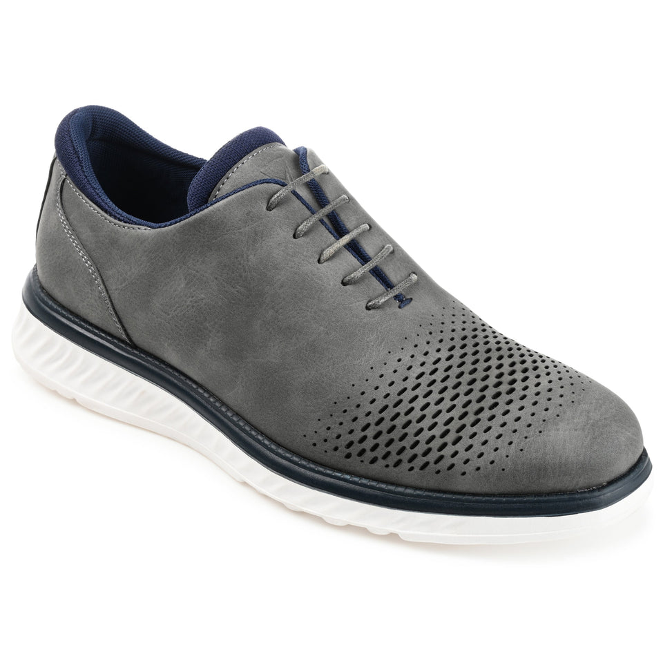 Vance Co. Demar Casual Dress Shoe — US 8.5 — Size grey — Width Regular — Front View