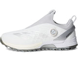 Men's adidas Golf Adizero ZG BOA Spikeless Golf Shoes Footwear White/Silver Metallic/Light Solid Grey