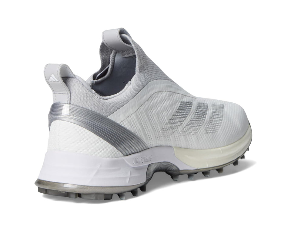 Men's adidas Golf Adizero ZG BOA Spikeless Golf Shoes Footwear White/Silver Metallic/Light Solid Grey