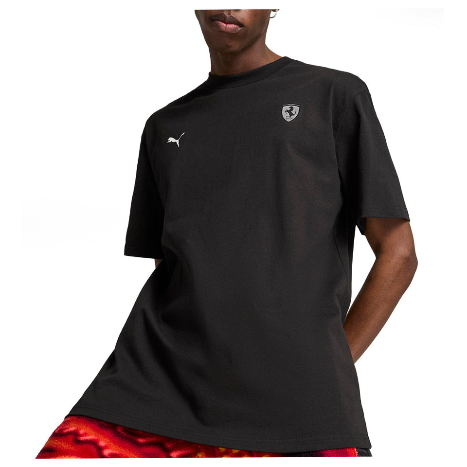 Scuderia Ferrari Race Neon Energy Graphic Crew Neck Short Sleeve T-Shirt