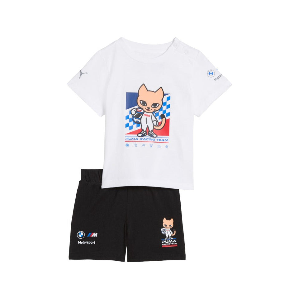 BMW M Motorsport Graphic Crew Neck Short Sleeve T-Shirt & Shorts Set (Toddler)