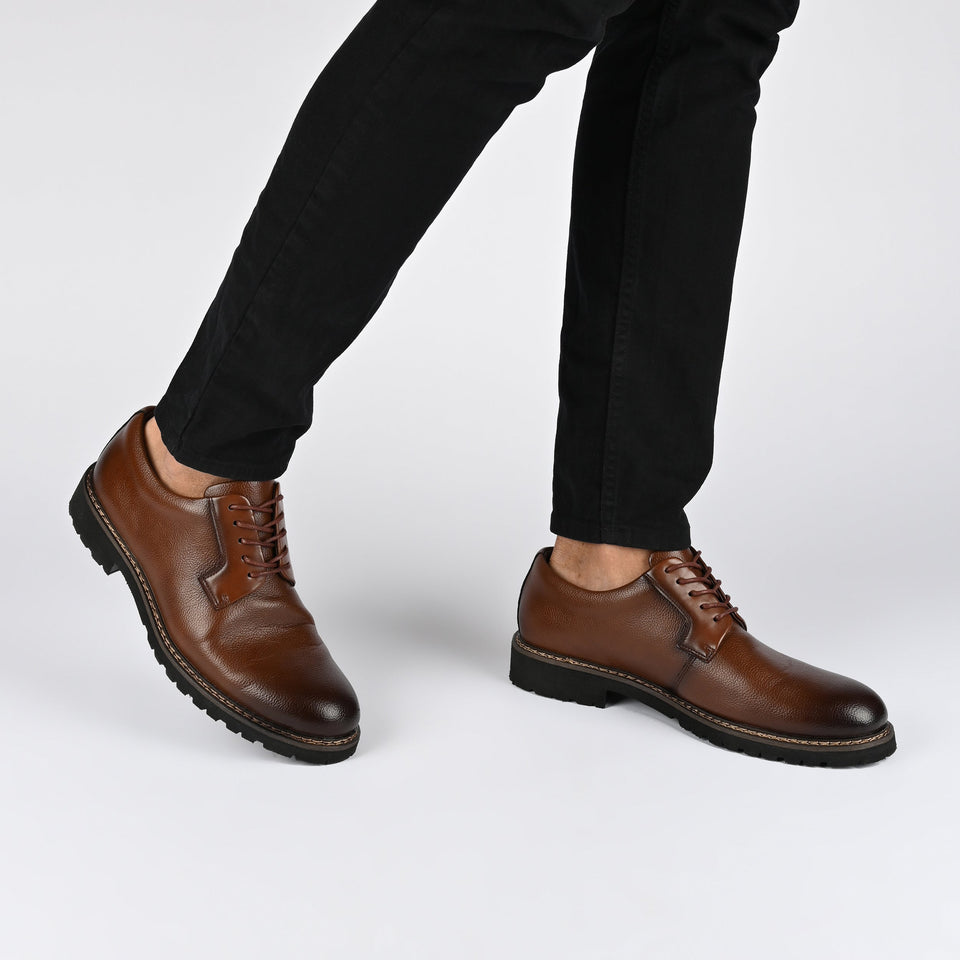 Vance Co. Martin Plain Toe Derby — US 12 — Size black — Width Regular — Lifestyle View