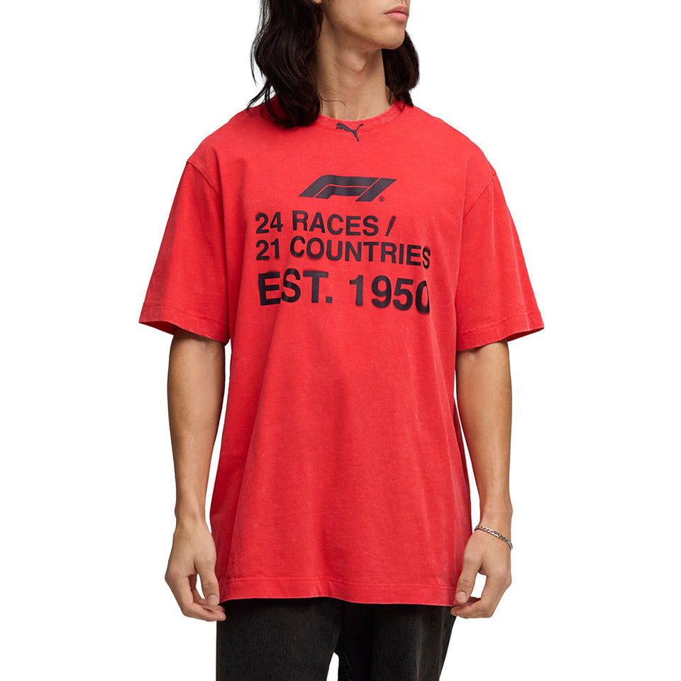 F1 Race Relaxed Crew Neck Short Sleeve T-Shirt
