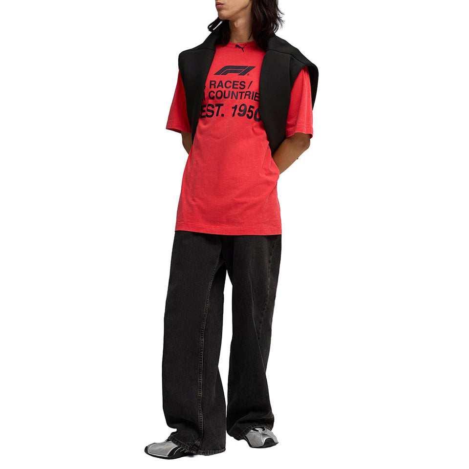 F1 Race Relaxed Crew Neck Short Sleeve T-Shirt