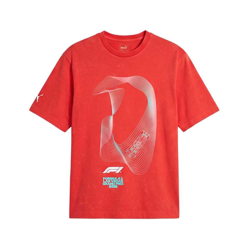 F1 Las Vegas Grand Prix Racetrack Graphic T-Shirt