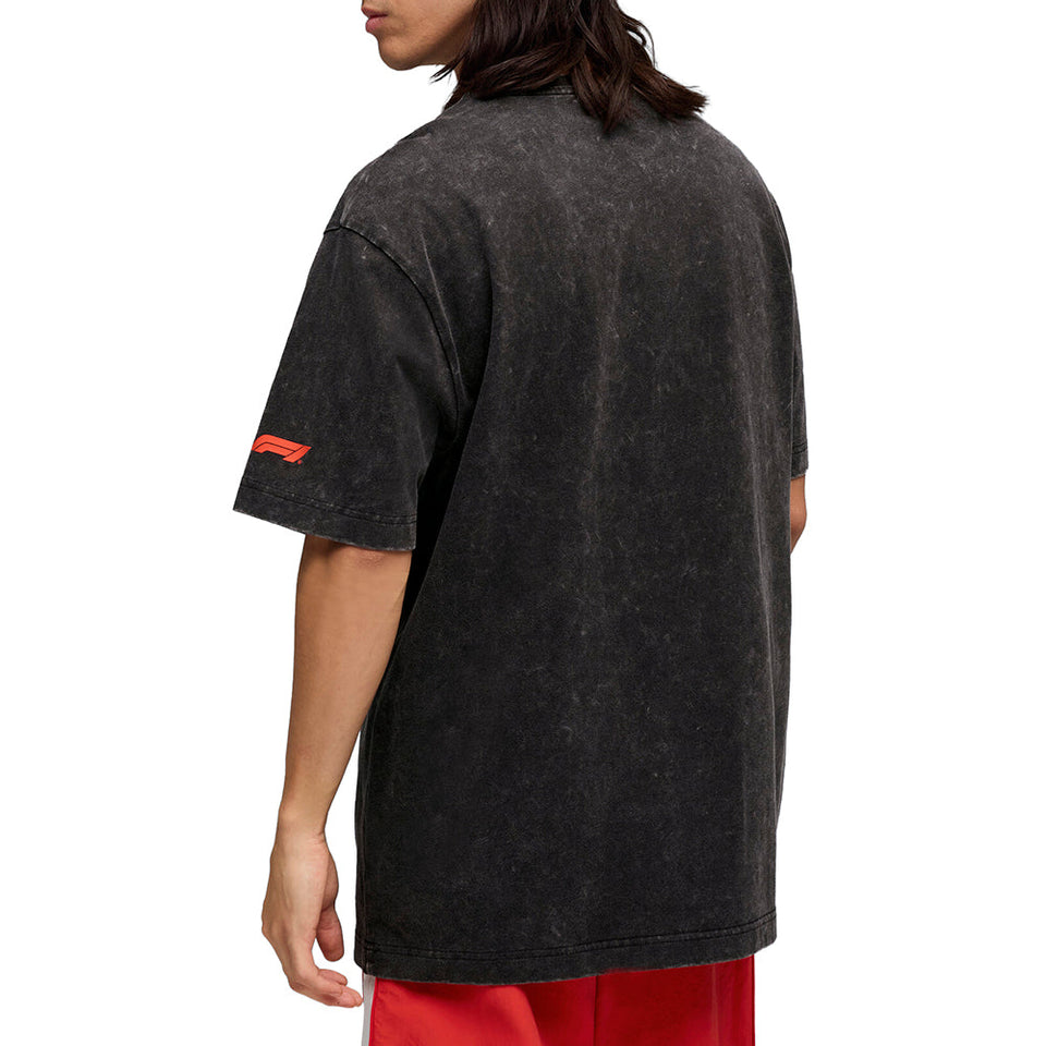 F1 Tyre Relaxed Graphic Crew Neck Short Sleeve T-Shirt