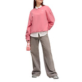 Wardrobe Essentials Short Oversized Crew Neck Sweatshirt