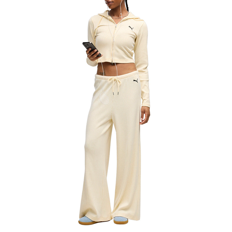Essentials Ribbed Wide Leg Pants