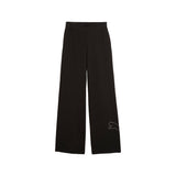 Bedazzled High Waisted Draw String Wide Legged Sweat Pants