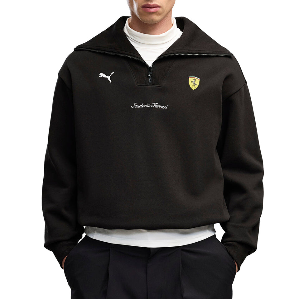Scuderia Ferrari Half-Zip Fleece Crew Sweatshirt