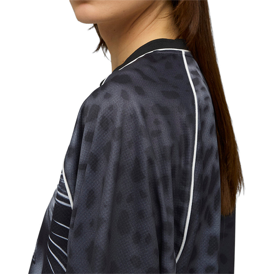 Street Glam Bedazzled Graphic V-Neck Jersey