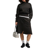 Asymmetrical Zip Crew Sweatshirt