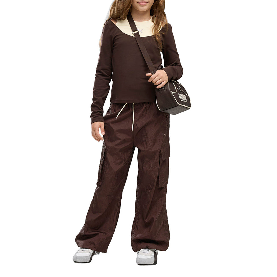 Midnight Shadow Relaxed Woven Cargo Pants (Youth)