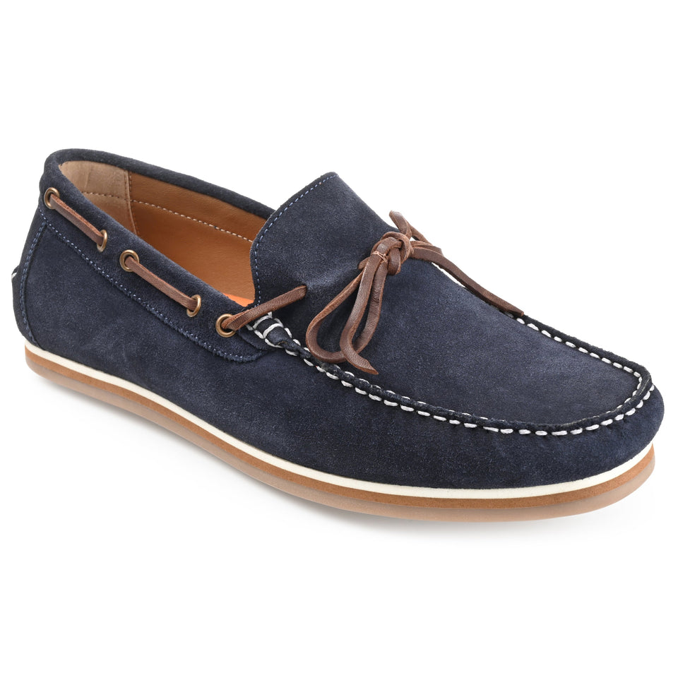 Thomas & Vine Sadler Moccasin Loafer — US 11 — Size navy — Width Regular — Front View