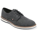 Vance Co. Ammon Textile Casual Dress Shoe — US 11.5 — Size blue — Width Regular — Detail View