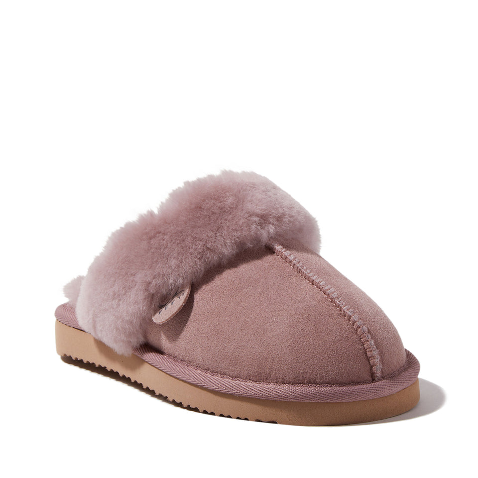 EZ Feet Women’s Genuine Shearling Scuff Slipper — US 9 — Size paradise pink — Width Regular — Alternate View 7