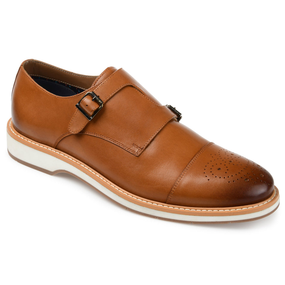 Thomas & Vine Ransom Cap Toe Monk Strap Dress Shoe — US 12 — Size black — Detail View