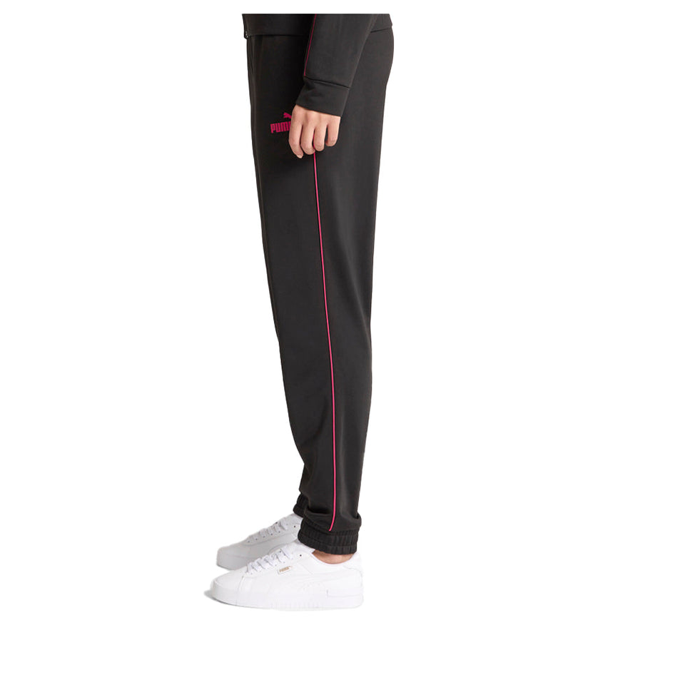 Piped Drawstring Track Pants