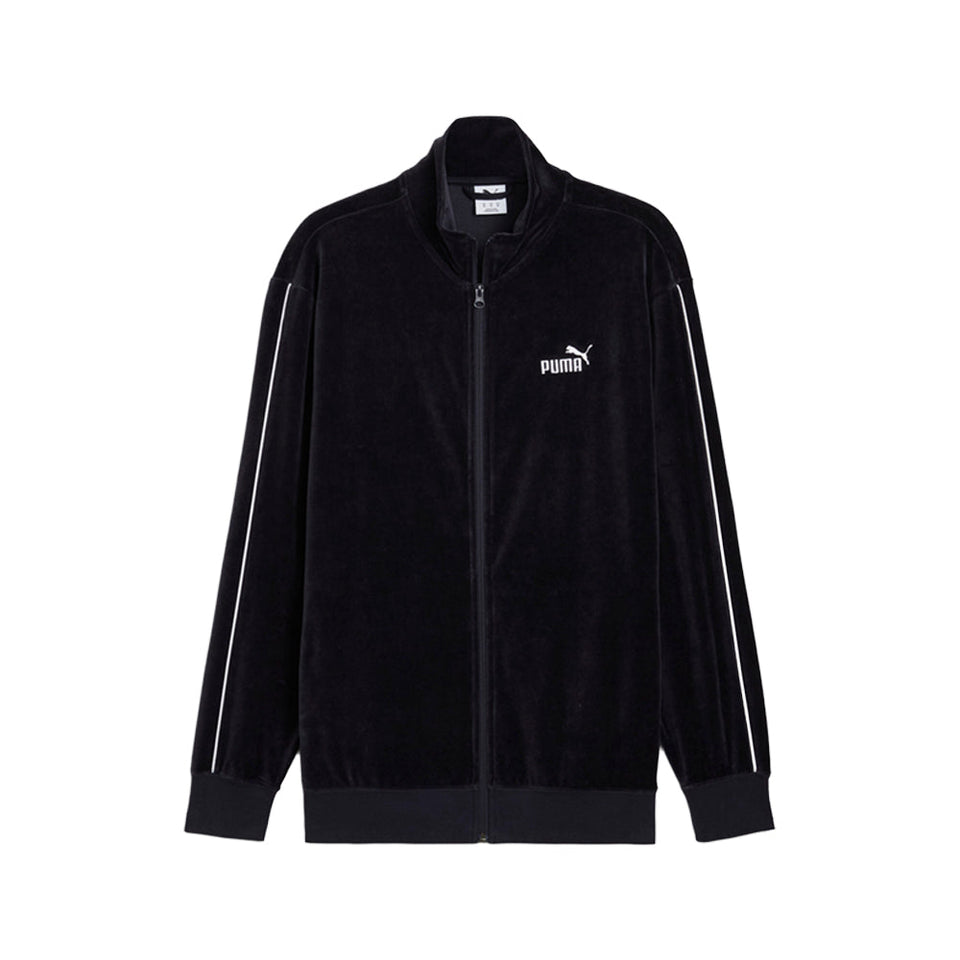 Essentials Elevated Velour Full Zip Track Jacket