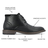 Vance Co. Vaughn Lace-up Chukka Boot — US 9 — Size black — Width Regular — Detail View