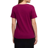 Essentials Metallic V-Neck Short Sleeve T-Shirt