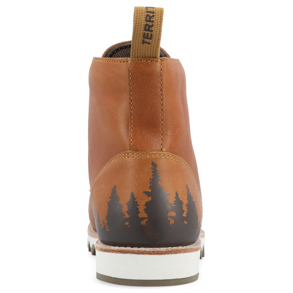 Territory Zion Water Resistant Wide Width Lace-Up Boot — US 13 — Size chestnut — Width Wide — Back View