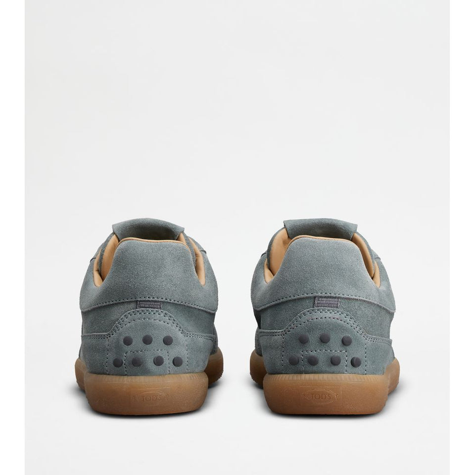Tod's Tabs Sneakers in Suede — UK 9 — Size grey — Back View
