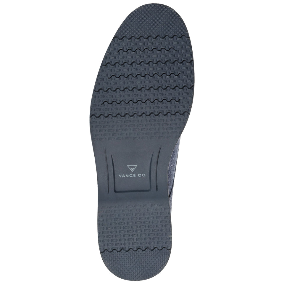 Vance Co. Ammon Textile Casual Dress Shoe — US 11.5 — Size blue — Width Regular — Back View