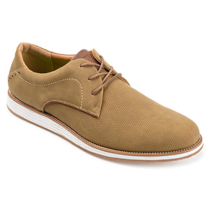 Vance Co. Blaine Embossed Casual Dress Shoe — US 10.5 — Size tan — Width Regular — Front View